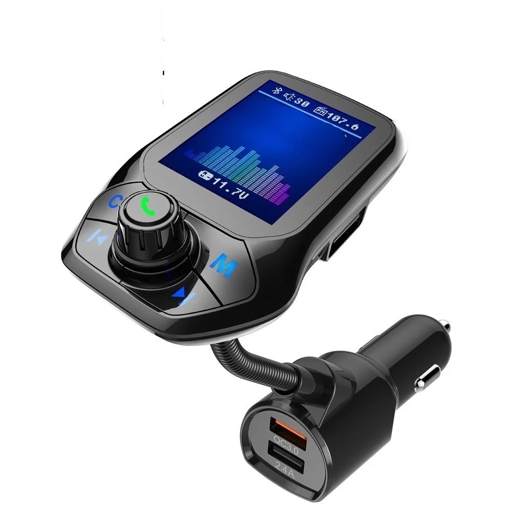 

Bluetooth-адаптер с поддержкой быстрой зарядки и FM-трансмиттером