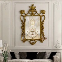 large vintage mirror wall living room aesthetic table makeup mirrors bedroom decoracion salon casa home decorating items