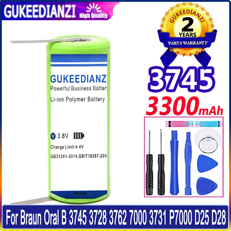 Π‘ΠΌΠ΅Π½Π½ΡΠΉ Π°ΠΊΠΊΡΠΌΡΠ»ΡΡΠΎΡ GUKEEDIANZI Π΄Π»Ρ ΡΠ»Π΅ΠΊΡΡΠΈΡΠ΅ΡΠΊΠΎΠΉ Π·ΡΠ±Π½ΠΎΠΉ ΡΠ΅ΡΠΊΠΈ Braun Oral B 3745 3728 3762 7000 3731 P7000 D25 D28 1,2 Π² 42 ΠΌΠΌ X 17 ΠΌΠΌ Π‘ΠΌΠ΅Π½Π½ΡΠΉ Π°ΠΊΠΊΡΠΌΡΠ»ΡΡΠΎΡ GUKEEDIANZI Π΄Π»Ρ ΡΠ»Π΅ΠΊΡΡΠΈΡΠ΅ΡΠΊΠΎΠΉ Π·ΡΠ±Π½ΠΎΠΉ ΡΠ΅ΡΠΊΠΈ Braun Oral B 3745 3728 3762 7000 3731 P7000 D25 D28 1,2 Π² 42 ΠΌΠΌ X 17 ΠΌΠΌ
