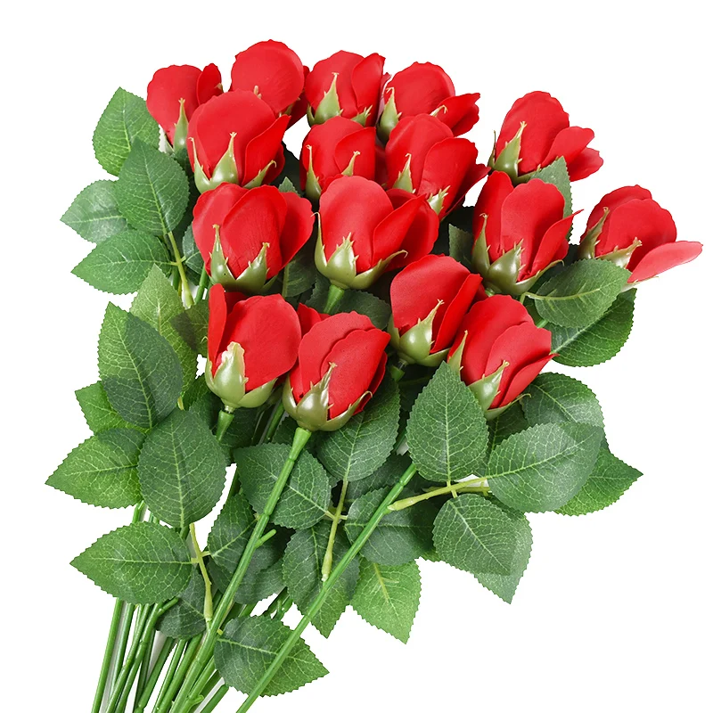 

5pieces Rose Soap Bouquet Brilliant Valentine's Day Wedding Gift DIY Mother's Day Simulation Flower Home Decoration Supplies