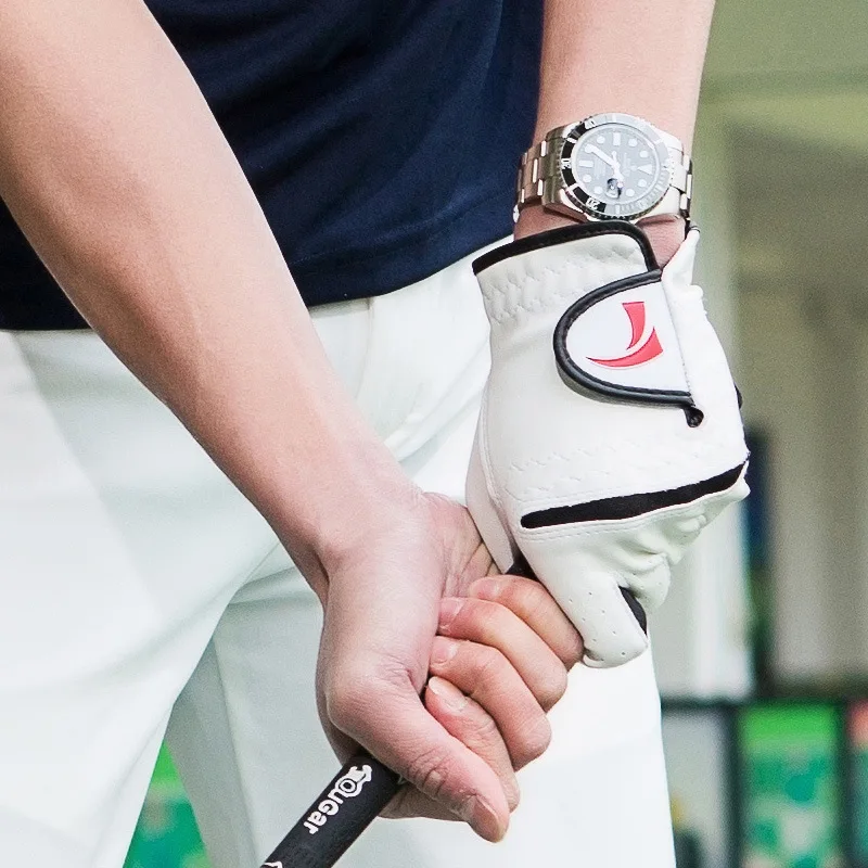 1Piece Golf Gloves Men Left & Right Hand High Quality Golf Sports Glove Soft Breathable Wear-Resistant Sheepskin Leather Gloves