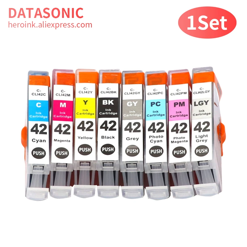 

8PCS compatible Ink Cartridge For canon CLI42 CLI 42 CLI-42 For Canon PIXMA Pro-100 100S Printer cartridges Pro-100 PRO100S Ink