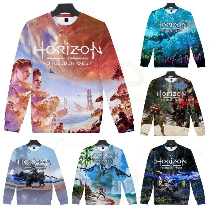 

Horizon Forbidden West Hot Anime Horizon Zero Dawn 3D Hoodies Pullover Men/Women Fashion High Quality Boys/girls Pullovers