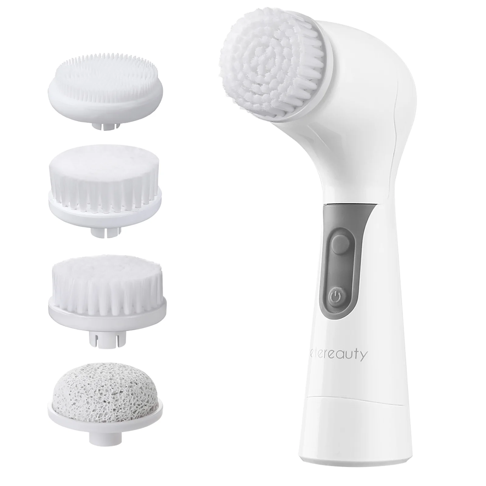 

ETEREAUTY 4 in 1 Electric Replaceable Waterproof Face Cleansing Brush for Massaging Exfoliating