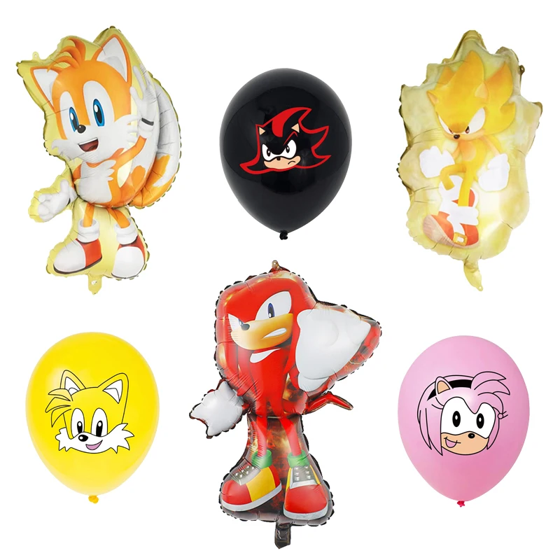 

1pc Blue Balloons Cartoon Sonic Foil Balloon Baby Shower Birthday Party Decorations Balloon Latex Kids Classic Toys Air Gift