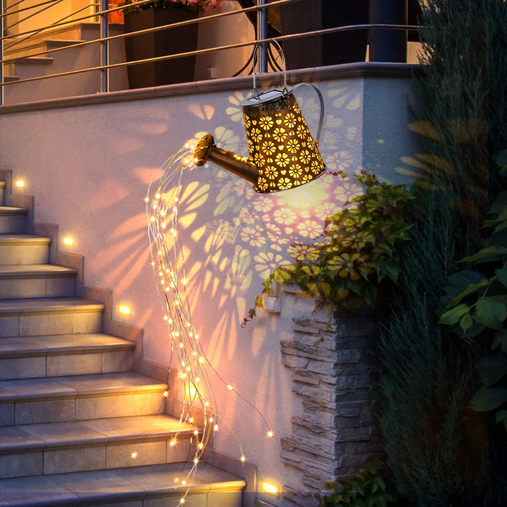 

Solar Watering Can LED String Lights Outdoor Decorative Kettle Garden Art Lamps for Yard Tree Patio Party Decors