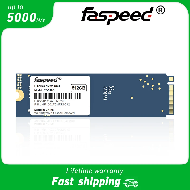 faspeed PCIE 4.0 NVMe SSD M.2 NVME 512GB 1TB Ssd M2 2280 PCIe4.0 SSD nmve m2 Gen4 Hard Drive Internal Solid State Drive for PS5