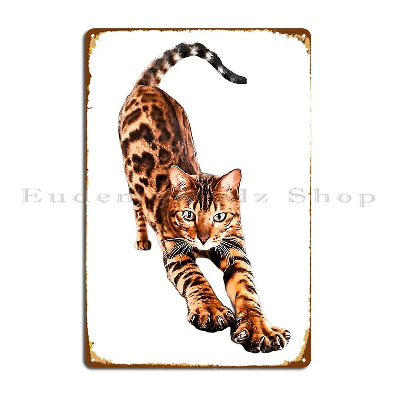 

Металлический постер с изображением кошки
