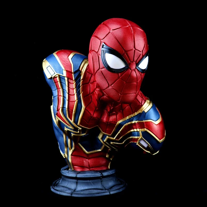 

Spider-Man Statue Movie Far From Home Iron Spiderman Surrounding GK Model Bust Ornament Friend Birthday Valentine's Day Gift