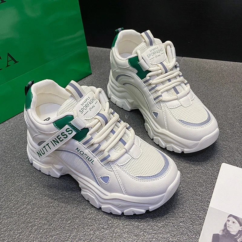 

Women Shoes Platform Women Sneakers Casual Breathable Tennis Female Running Shoes White Trainers Sneaker Women Vulcanized Shoes