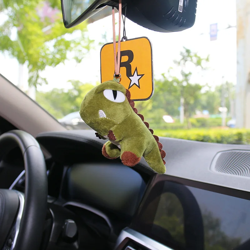 

Plush Pendant Doll Car Interior Gift Pendant Car Pendant Chain Car Rearview Mirror Small Dinosaur Pendant Car Pendant
