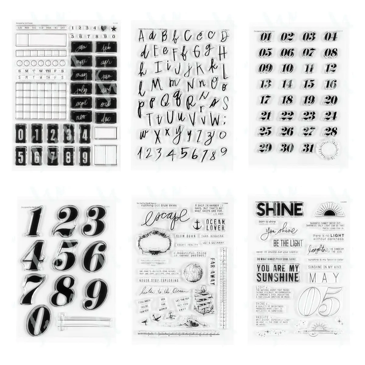 

Alphabet Numbers Silicone Clear Stamps 2023 New Reusable Handmade Diy Diary Embossing Making Scrapbooking Photo Album Crafts