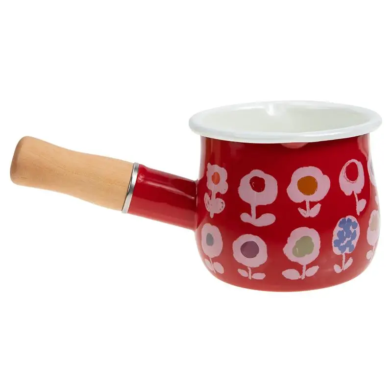 

Маленькая кастрюля для подогрева молока, эмалированная кастрюля для приготовления масла с ручкой