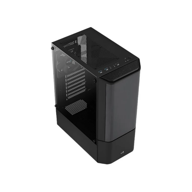 Корпус MidiTower AeroCool QUANTUM-G-BK-v1 (ATX стекло акрил USB3x2 USB2 x1 1x120mm Black Fan без БП) (4710562758504) |