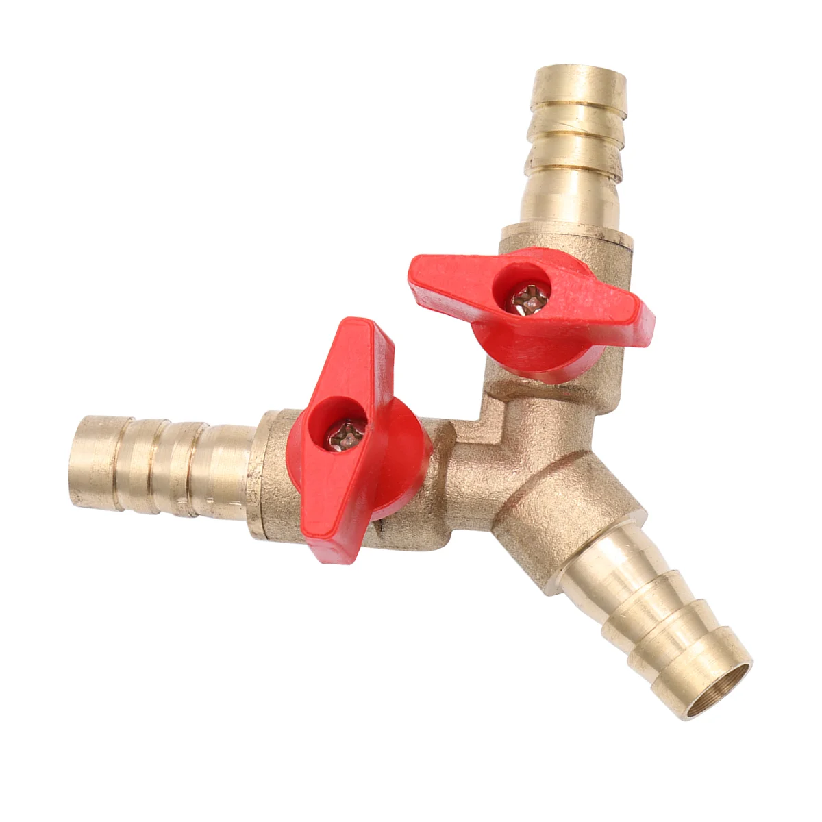 

Copper Y 3-Way Gas Valve Hose Barb Shaped Type Three-way Water Heater Shut-off