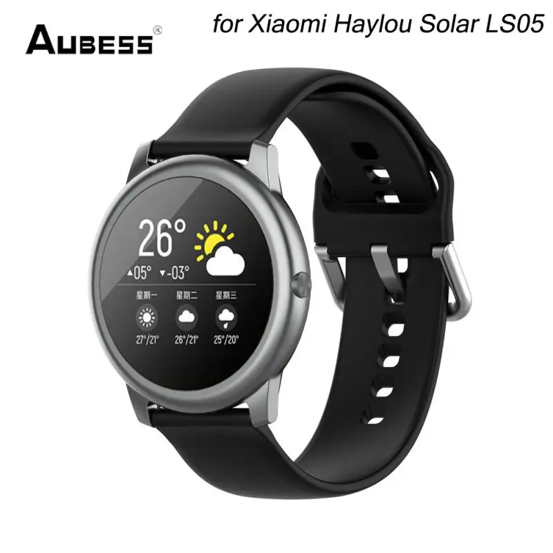 

Ремешок силиконовый спортивный для Xiaomi Haylou Solar Ls05, оригинальный умный Браслет для наручных часов, цветные модные аксессуары, 22 мм