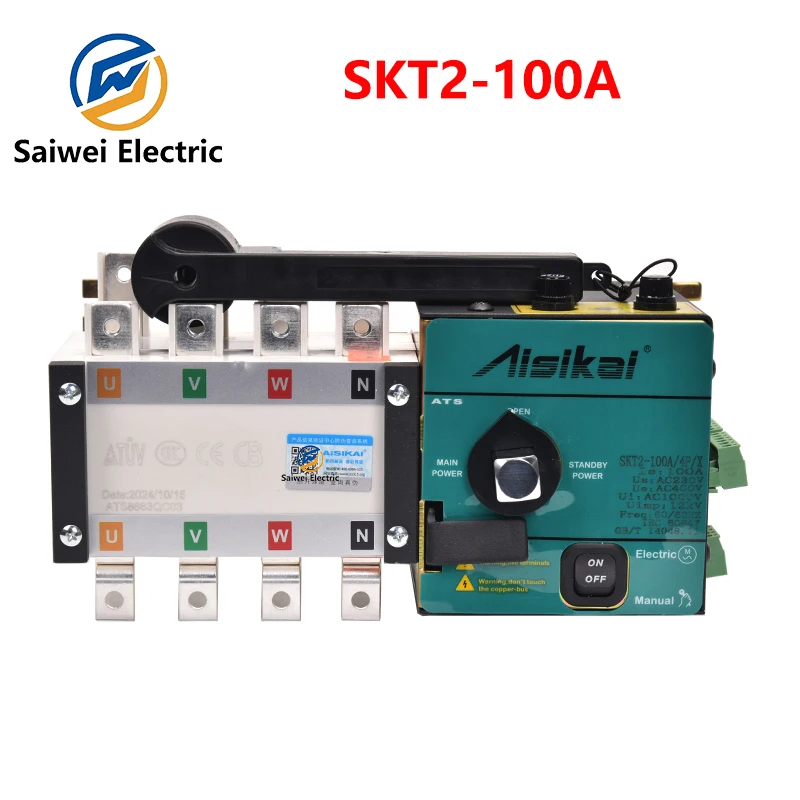 Контроллер AISIKAI 4P SKT2-100A ATS детали автоматического переключателя двойного питания