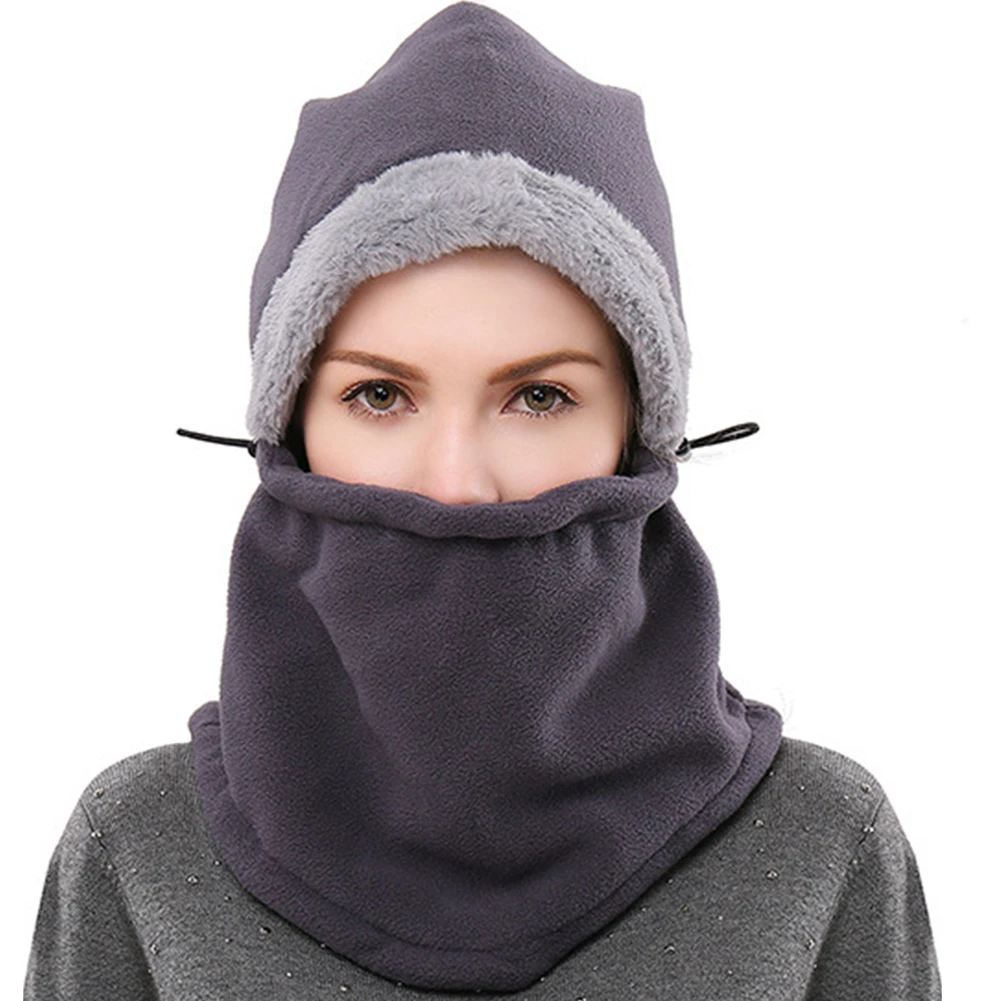 

Men Women Outdoor Balaclavas Hat Fleece Face Cover Soft Skiing Cap Neck Warmer Sports Cycling For Winter Thickened