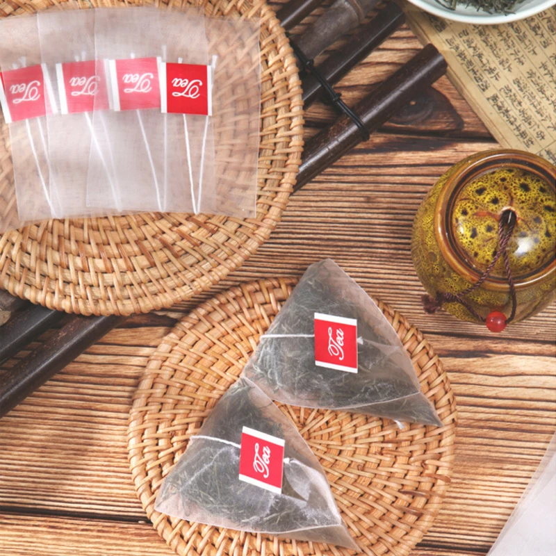 New PLA Biodegraded Corn Fiber Mesh Tea Packing Bag Filters 