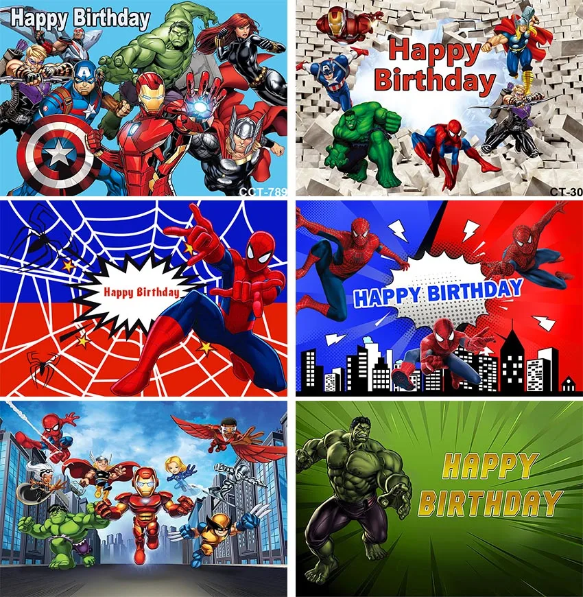 

Super Hero Backdrop City Guard Boy Birthday Backdrops Photography Background Kids Party Banner Decor Superhero Studio Shooting