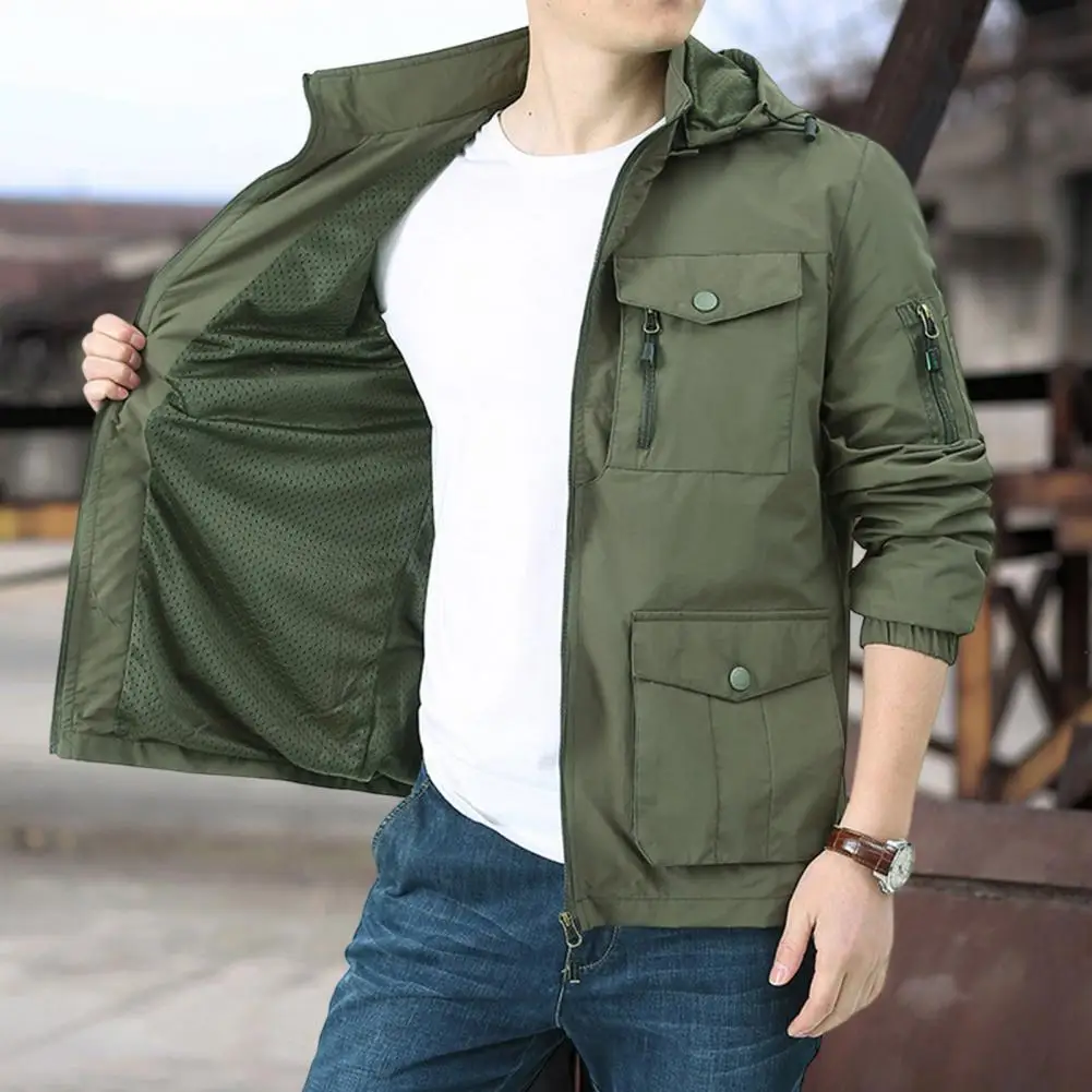 

Мужская уличная куртка с капюшоном, Повседневная Спортивная ветровка с принтом, для велоспорта, осень 2022