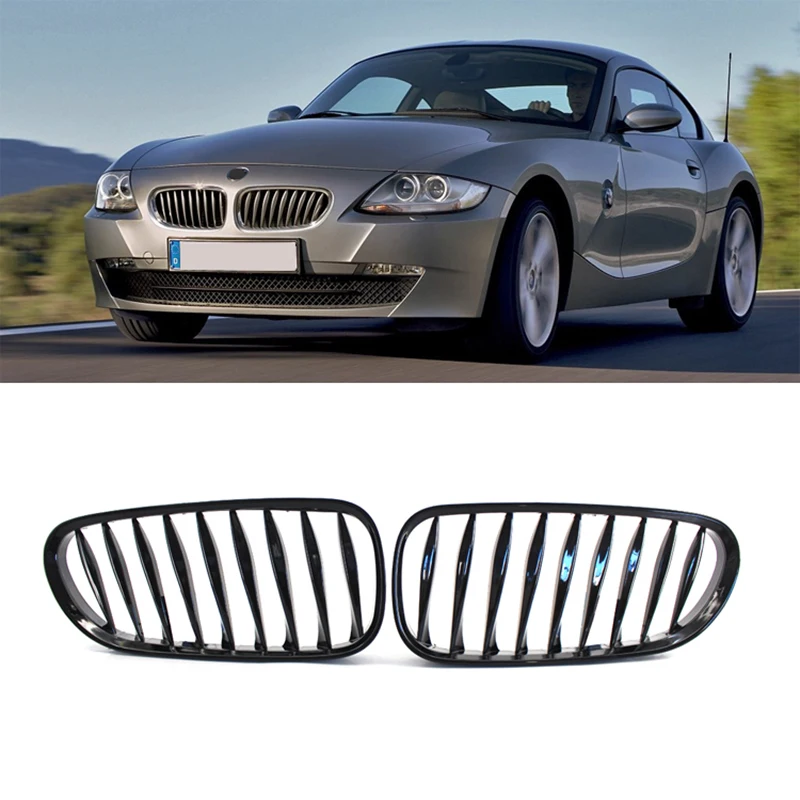 

1 Pair Car Grills Front Kidney Grille Racing Grill For BMW E85 E86 Z4 2003-2008 Convertible Coupe Car Styling Accessories
