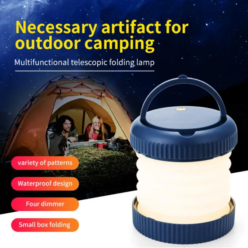 

Camping Light USB Rechargeable Light Outdoor Folding Tent Lamp Portable Lantern Emergency Lights For Exploration Night Fishing