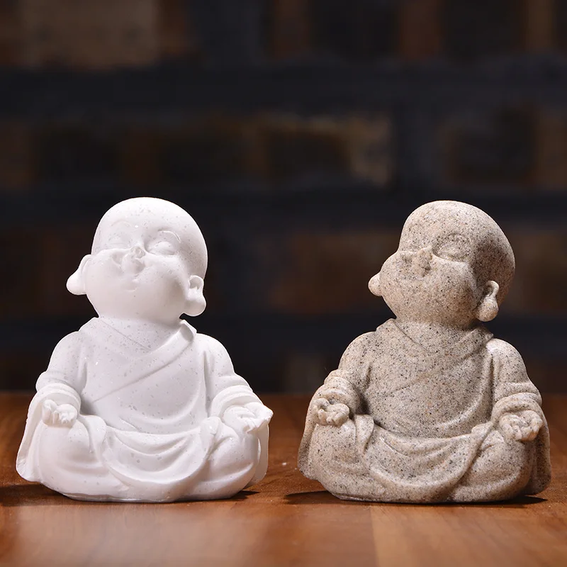 

Creative Crafts Little Monk Resin Ornaments Creative Home Decoration Ornaments Gift Ornaments Resin Crafts