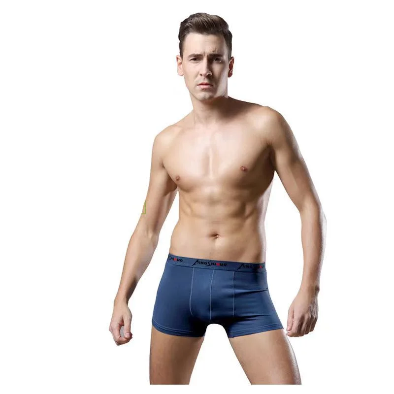 4pcs Boxer Shorts Underpants man Men's Panties Men Boxer Underwear Cotton for Male Couple Sexy Set Lot Soft