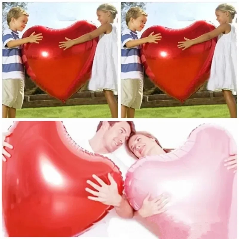 

Heart Balloon 75cm Red Heart Shape Air Party Balloons Valentines Day Wedding Love Decorations Marriage Supplies Foil Balloons