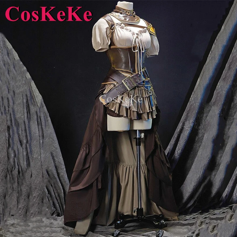 CosKeKe YuanMin косплей игры FF14 костюм 480HQ полный комплект Милая боевая униформа Женская