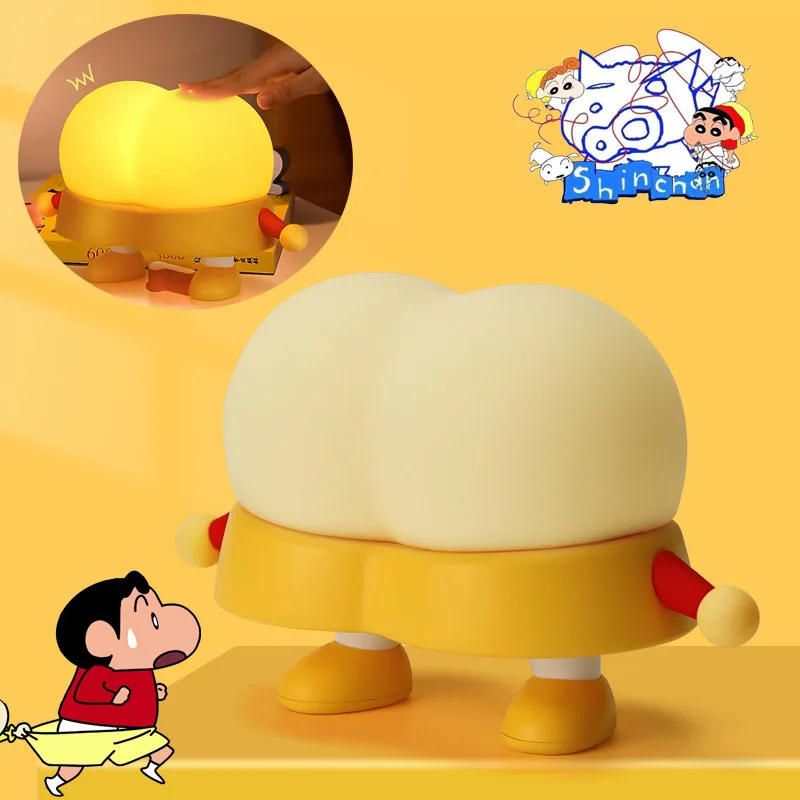 

Crayon Shin-chan LED Night Light Cartoon Anime Bedside Lamps Ambient Lighting Room Bedroom Decor Small Table Lamp Birthday Gift