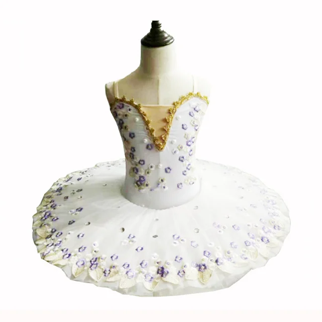 

2022 Children Small Swan Dance Camisole Ballet Skirt Swan Lake ballet Skirt Children Paillette Major Ballet Tutu Skirt