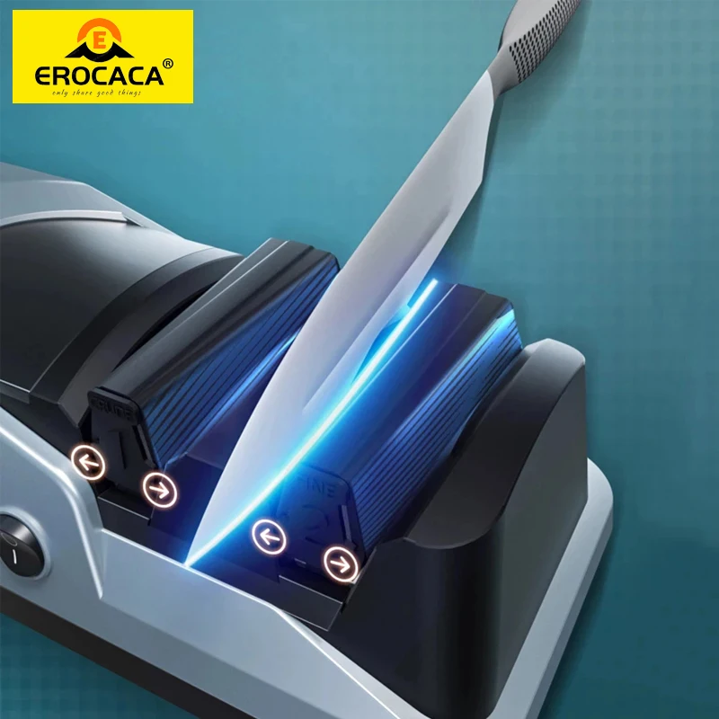 

Electric Knife Sharpener Professional USB Charging for Kitchen Straight Knives Diamond Abrasives Sharpening Machine Knife