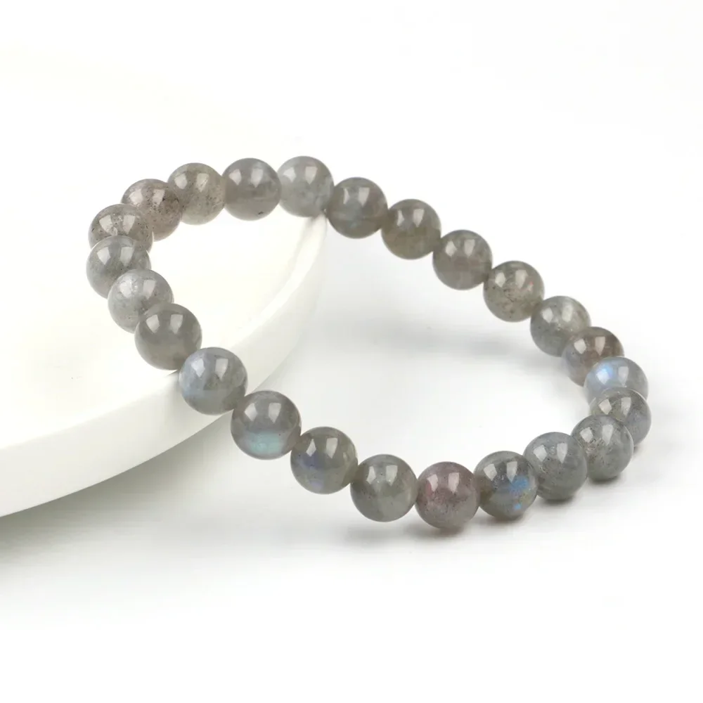 Браслет из лабрадорита драгоценный камень 4/6/8 мм бусины исцеляющий натуральный