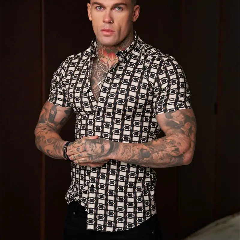 3D Digital Printing Men's Shirts 2022 New Summer Short Sleeve Shirts Fashion Thin Quick Dry Casual Tops Men's