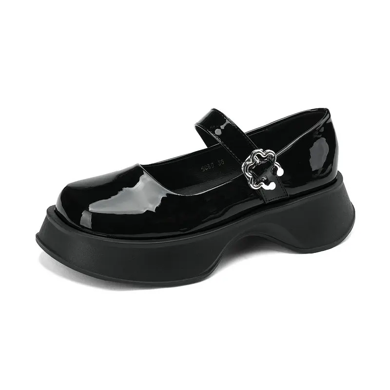 

Женские лоферы на платформе, туфли-лодочки из натуральной кожи, размеры 34-43, 2023