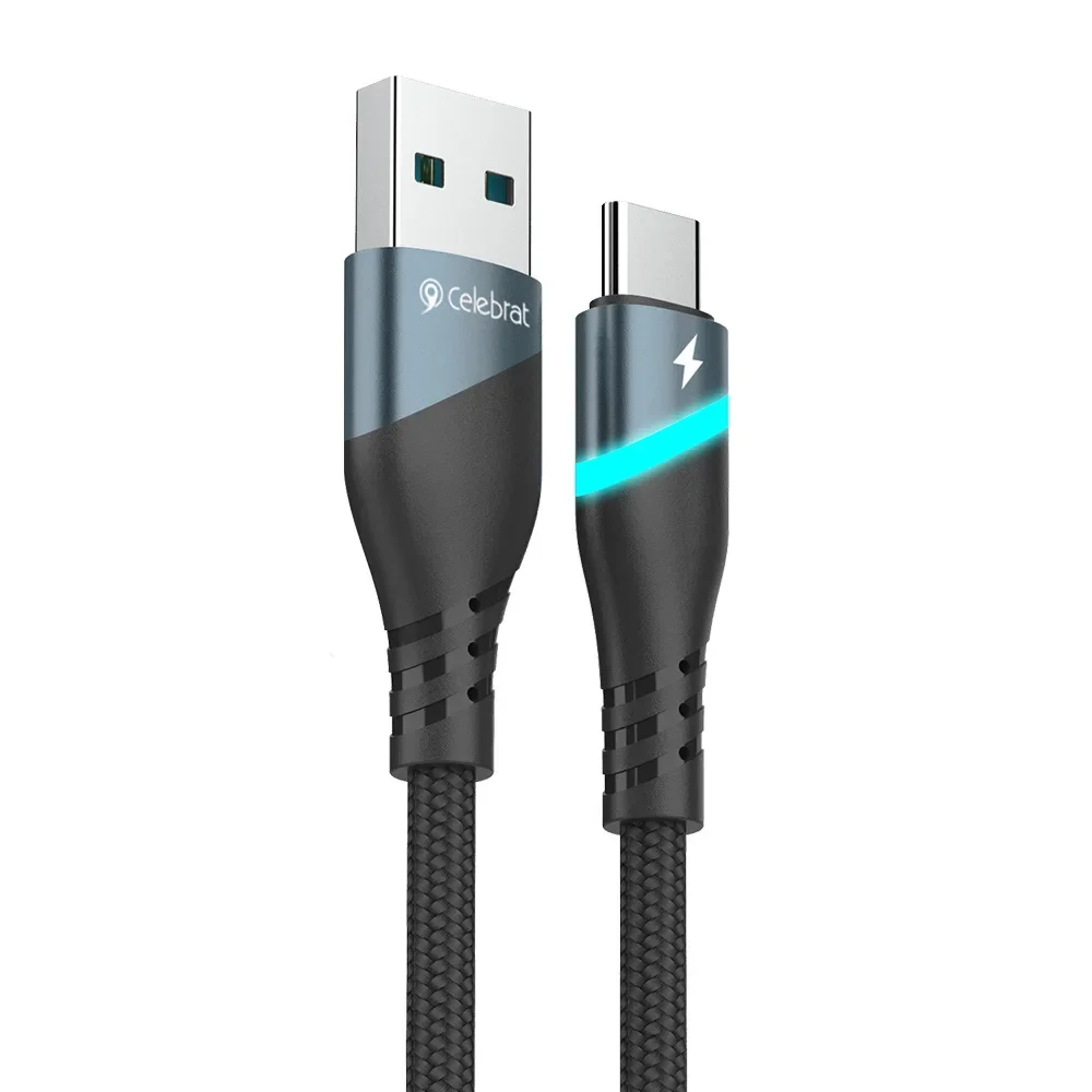 Красочный плетеный кабель для передачи данных TYPE-C линия быстрой зарядки 3A