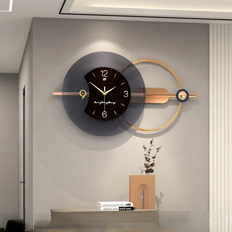 

Wall Clock Living Room Modern Design Simple Household Super Fashionable Luxury Decoration Bedroom Office Art