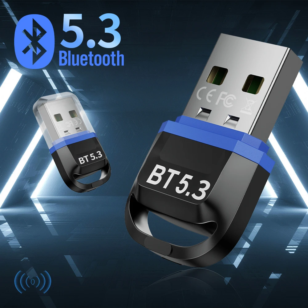 

USB Bluetooth 5,3 адаптер для ПК, динамик, беспроводная мышь, клавиатура, музыкальный аудио приемник, передатчик Bluetooth