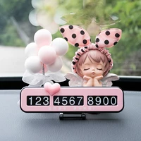 cute doll phone number in car parking license plate temporary stop sign temporary car parking card phone number card plate hidde