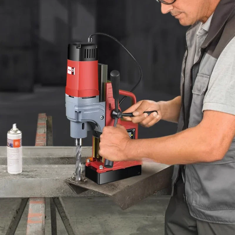 Электрический магнитный сверлильный станок 1350 Вт 16 мм 11500N Mag Настольная буровая