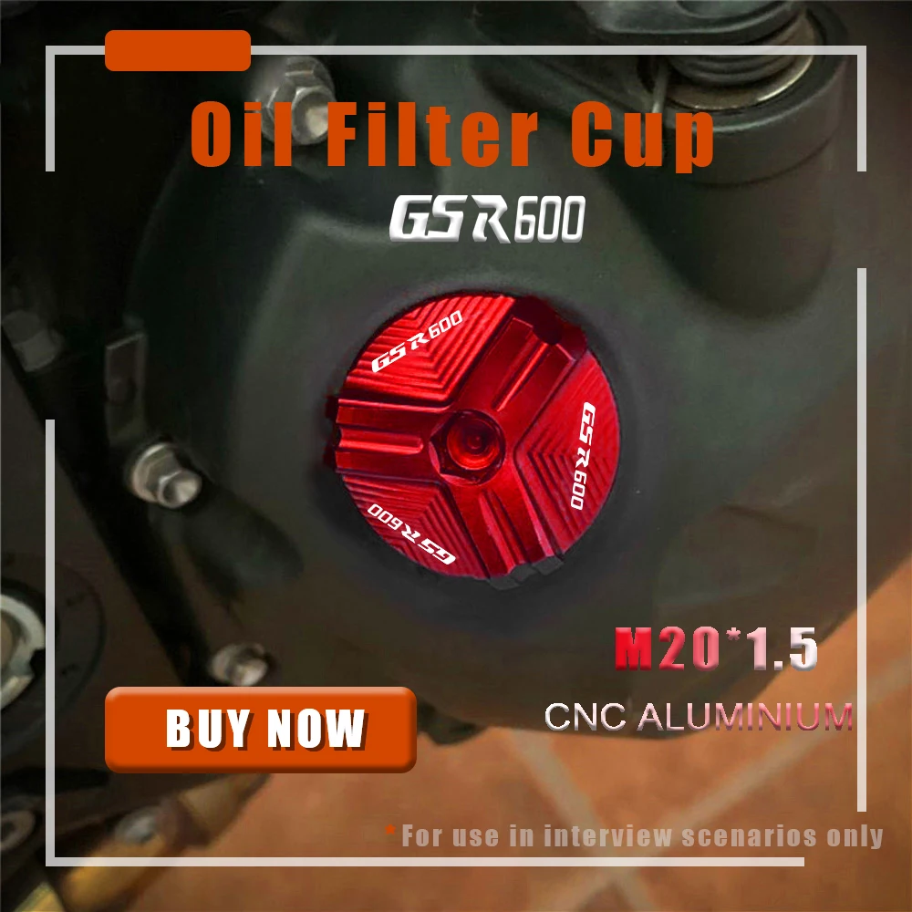 

M20*1.5 Motorcycle Accessories CNC Aluminum Engine Oil Cap Oil Fuel Filler Cover Cap FOR SUZUKI GSR600 GSR 600 1960-2016 2015