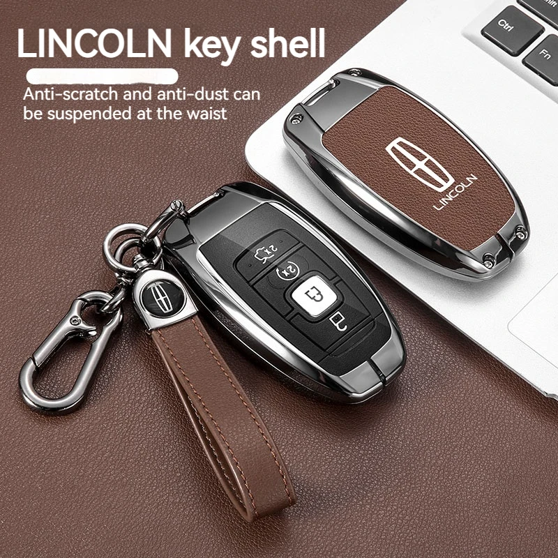 Чехол для ключей автомобиля из сплава Lincoln Continental MKC MKZ MKX Navigator Z Nautilus Aviator Corsair 2017 2018