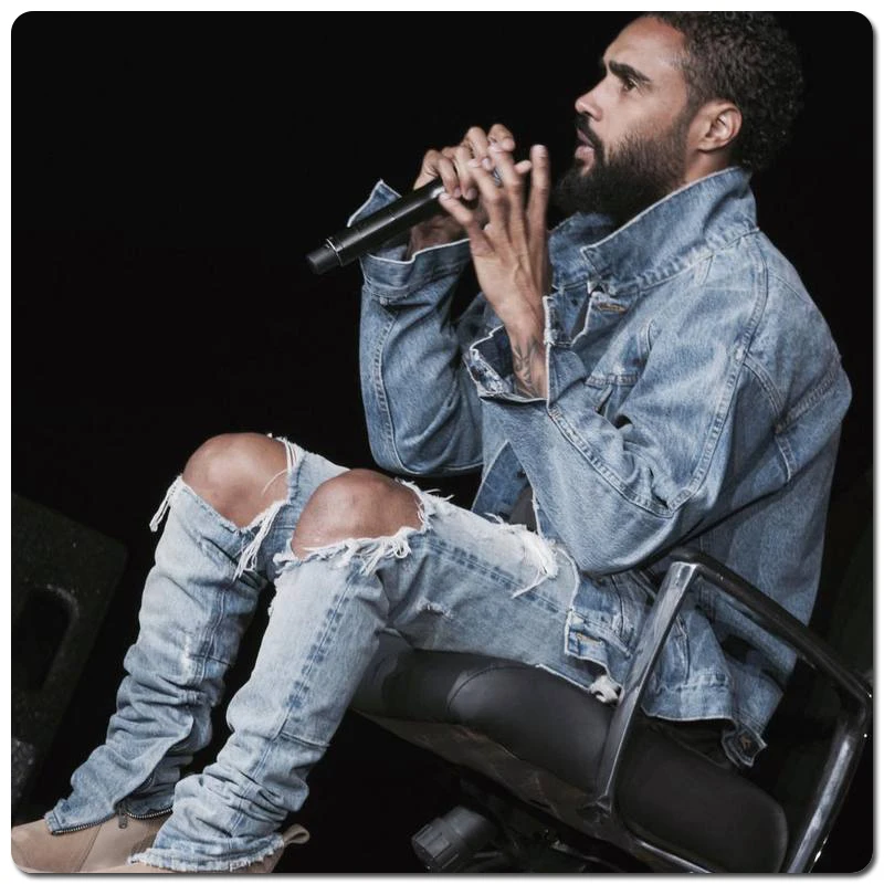 Kenntrice Baggy Jeans Stylish Casual Streetwear Ripped Jeans For Men Streetwear Ripped Trend Men's Fashion Denim Jeans Designer