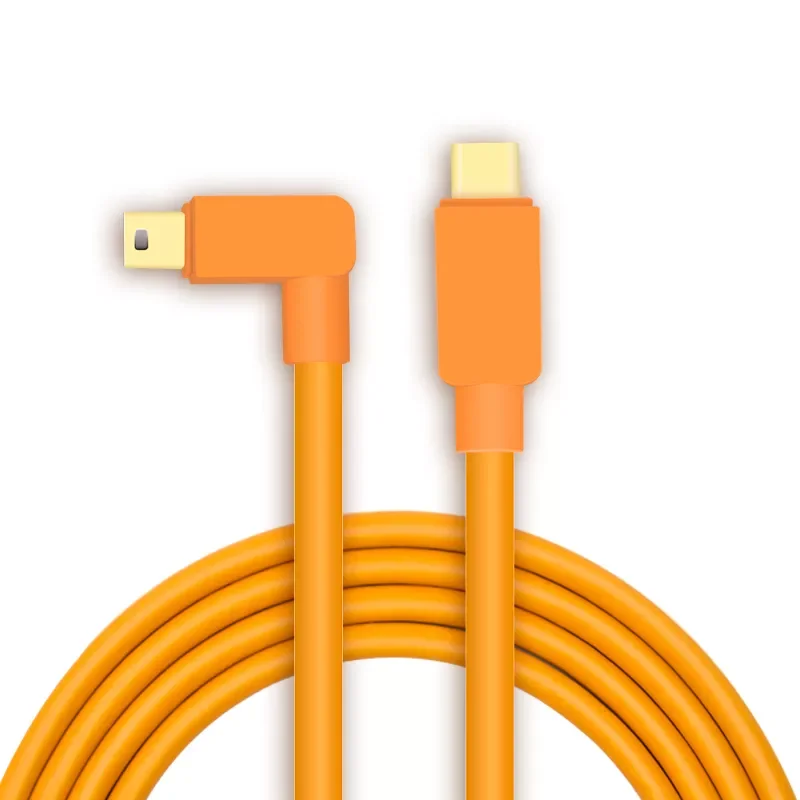 

NEW2023 USB C type-c to Mini USB cable 5m 8m for cannon EOS R RP a7m3 R3 A7R4 Tethered shooting line to computer