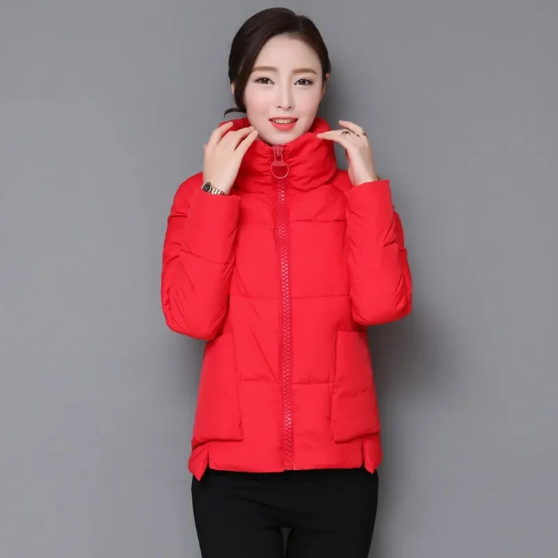 Winter Jacket Parkas 2022 New Women Bread Coat Korean Loose Thick Female Cotton PadWintded Parka Outerwear Casual Student Jacket