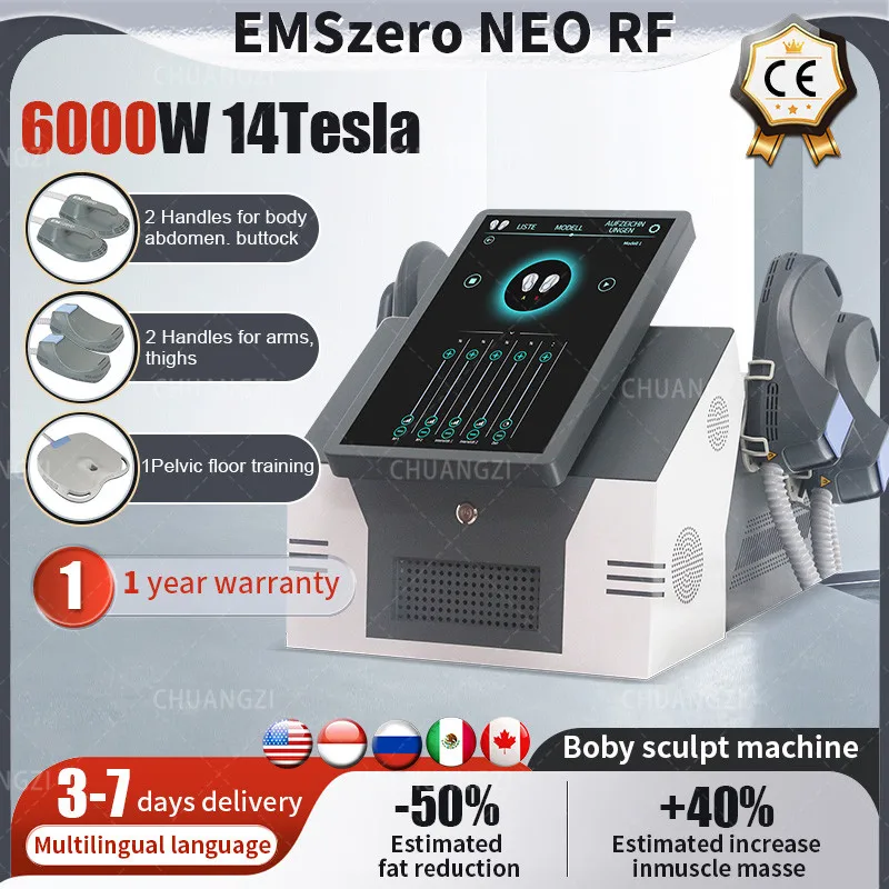 2024 EMS RF Тазовая подушечка стимуляция мышц тела 14 Tesla NEO 6500W Nova EMSZERO Hi-emt Machine