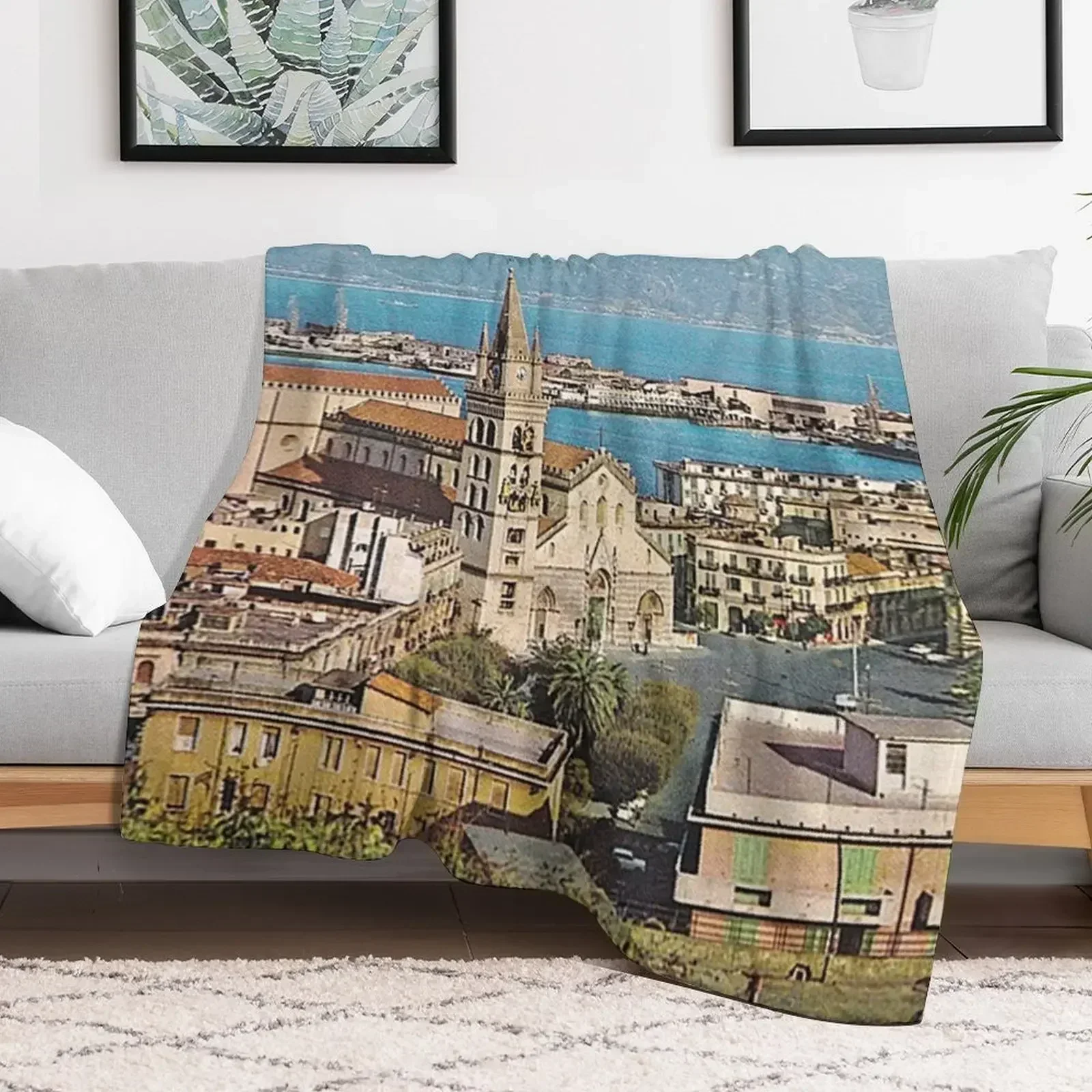 Портрет Местины Город? Декоративное одеяло Strait движущиеся забавные подарочные