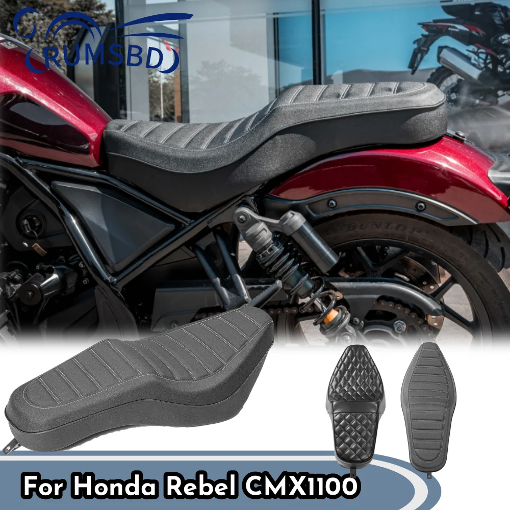 For Honda Rebel CMX1100 CMX 1100 2021-2023 Motorcycle Driver Passenger Dual Double Seat Cover PAD Cushion Pillion Cowl Fairing